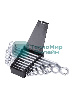 Набор накидных изогнутых гаечных ключей 8 шт Deli DL150008A Спецификация: 6x7мм, 8x9мм, 10x11мм, 12x13мм, 14x15мм, 16x17мм, 18x19мм, 20x22мм. Матовая хромированная поверхность. Пластиковая упаковка.