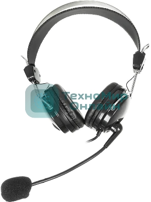 Гарнитура A4Tech HS-7P чёрный, проводная