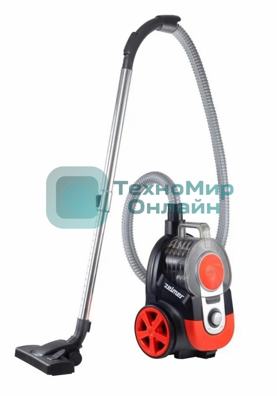 Пылесос Zelmer 81205158T черный/красный, 800 Вт, уборка сухая, пылесборник контейнер 2 л