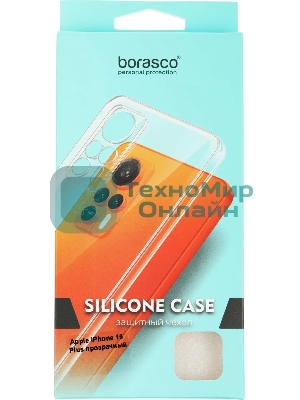 Чехол (клип-кейс) BoraSCO для Apple iPhone 15 Plus прозрачный