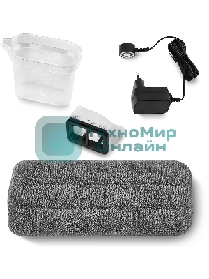 Пылесос вертикальный Coolfort CF-3005 белый, питание от аккумулятора, 85 Вт, уборка сухая/влажная, пылесборник 0.3 л, работа от АКБ max 15 мин