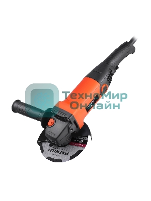 Машина углошлифовальная (УШМ) PATRIOT AG 135L, диск 125мм, 950Вт, 11000об/мин, дополнительная рукоятка, быстрая замена щеток, фиксация кнопки включения