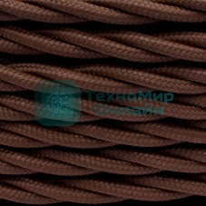 Провод ретро Bironi B1-434-72-50 3х1.5 матовый коричневый (уп. 50 м)