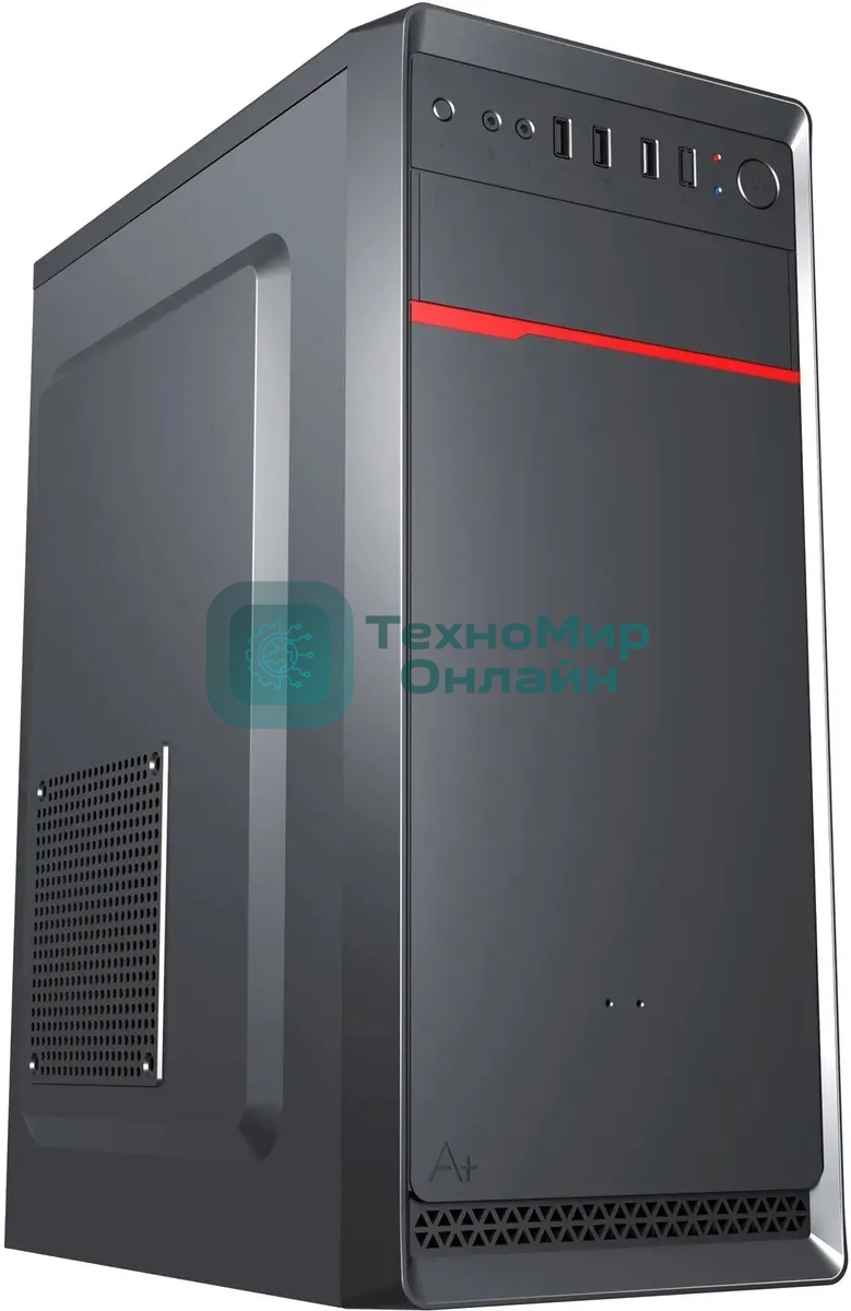 Компьютерный корпус Digma DCC-MD302 черный без БП ATX 1x80мм 3x120мм 2xUSB 2.0 2xUSB 3.0 audio
