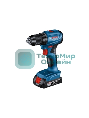 Дрель-шуруповерт Bosch GSR 185 LI, 18 В, 2 Ач, 50 Нм, бесщеточный