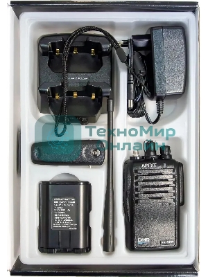 Рация Аргут РК-301М VHF 16кан. до 22.20км компл.:1шт аккум. черный (RU51029)
