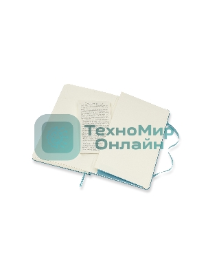 Блокнот Moleskine CLASSIC QP062B35 Large 130х210 мм, 240 страниц, нелинованный, твердая обложка, голубой