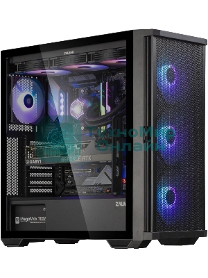 Компьютерный корпус ZALMAN Z10 PLUS, ATX, черный, WINDOW, 2x3.5