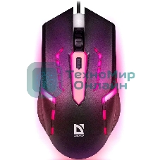 Мышь проводная Defender Hit MB-601 черный, 1200 dpi, USB, кнопки - 4