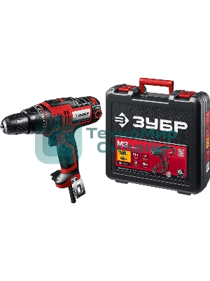 Дрель-шуруповерт ЗУБР ДШ-М3-500-2 К, 500 Вт, 45 Нм, щеточный