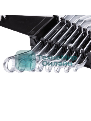 Набор накидных изогнутых гаечных ключей 8 шт Deli DL150008A Спецификация: 6x7мм, 8x9мм, 10x11мм, 12x13мм, 14x15мм, 16x17мм, 18x19мм, 20x22мм. Матовая хромированная поверхность. Пластиковая упаковка.