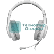 Гарнитура Defender Ghost LED белый, проводная, USB / 2 x mini jack 3.5 мм, подсветка