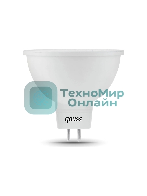 Лампа светодиодная Gauss LED MR16 GU5.3 7W 600lm 2700K 1/10/100
