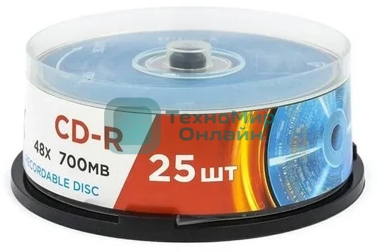 Диск CD-R Mirex 700 Mb, 48х, Cake Box (25), (25/300)