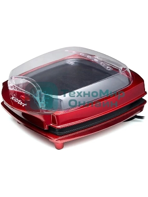 Электрогриль Kitfort KT-1610 1000Вт красный/черный