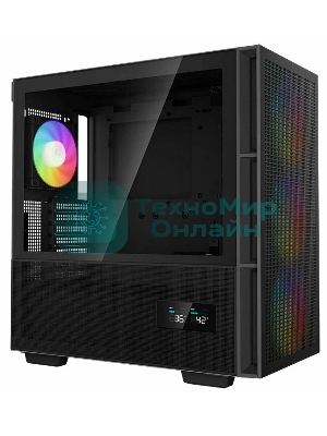 Компьютерный корпус DeepCool CH560 Digital черный (R-CH560-BKAPE4D-G-1) (ATX, без БП, 2хUSB, с окном)