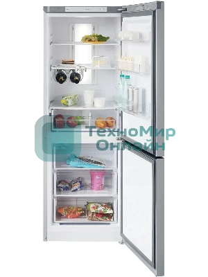 Холодильник Бирюса Б-M920NF металлик двухкамерный 210/100 л морозилка снизу, No Frost