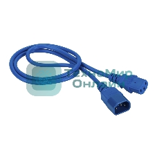Шнур питания Lanmaster LAN-PP13/14-10-BL C13-С14 проводник.:3x0.75мм2 10м 220В 10А синий