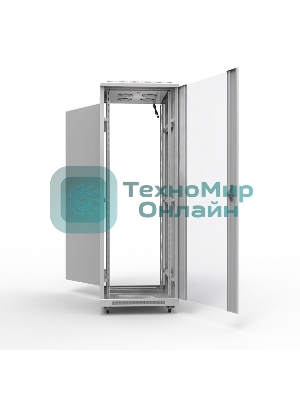 Шкаф серверный NTSS Премиум NTSS-R47U60100GS, напольный 47U 600x1000мм пер.дв.стекл металл 900кг серый 2210мм IP20
