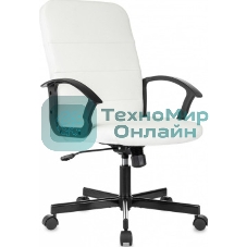 Кресло Бюрократ Triest белый, экокожа