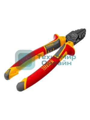 Бокорезы Denzel диэлектрические рукоятки, до 1000 В, трехкомпонентные рукоятки, 180 мм