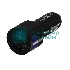 Автомобильное зарядное устройство Maxvi CCM-212 Plus M черный 2.1A