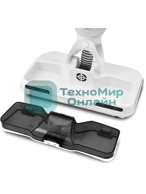 Пылесос вертикальный Coolfort CF-3005 белый, питание от аккумулятора, 85 Вт, уборка сухая/влажная, пылесборник 0.3 л, работа от АКБ max 15 мин