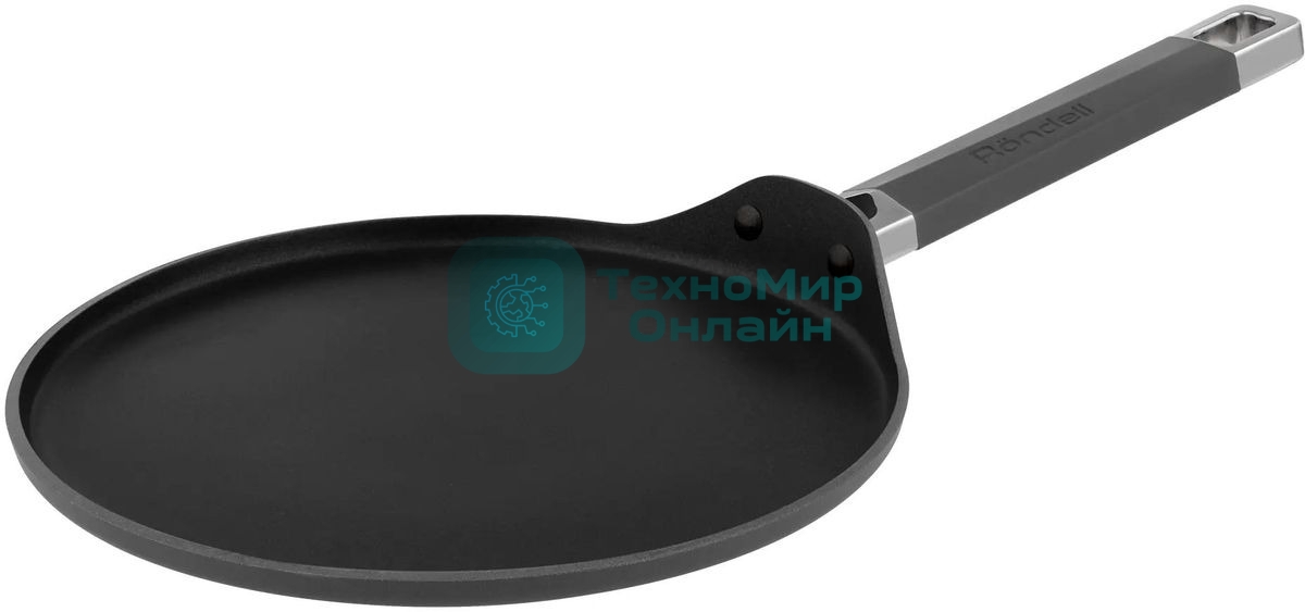 Сковорода блинная Rondell Stolz RDA-1768, 25см, без крышки, серый