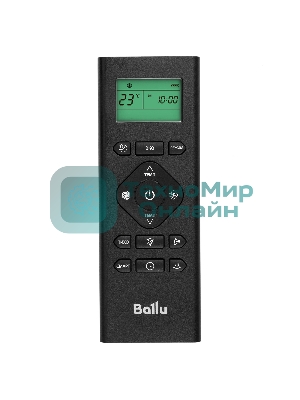 Внутренний блок сплит-системы Ballu BSPI/in-13HN8/BL/EU инвертор, 12000 BTU, 35 м², 23 дБ, охлаждение, обогрев, осушение, черный