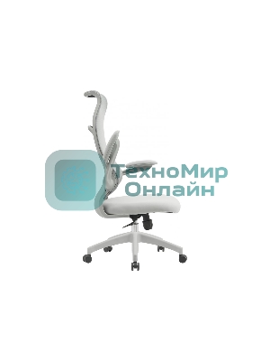 Кресло компьютерное Cactus CS-GMC505-GY серый, сиденье серый, сетка/ткань, крестов. пластик, пластик серый