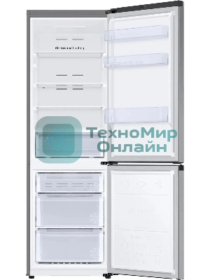 Холодильник Samsung RB34C600ESA/EF серебристый двухкамерный морозилка снизу