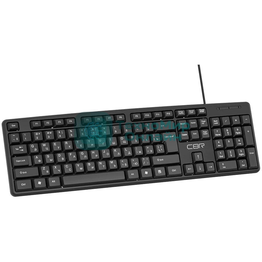Клавиатура проводная CBR KB 100, USB, черный
