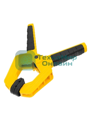 Струбцина клещеобразная Denzel усиленная 65 х 50 мм, двухкомпонентные рукоятки