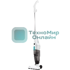 Пылесос вертикальный Scarlett SC-VC80H23 белый с бирюзовым, питание от сети, 230 Вт, уборка сухая, пылесборник 0.5 л