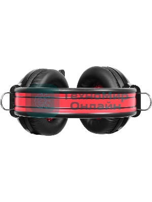 Проводные наушники Oklick HS-G300 черный/красный, полноразмерные, Jack 3.5 мм