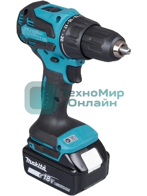 Дрель-шуруповерт Makita DHP490SFJ аккум. патрон:быстрозажимной