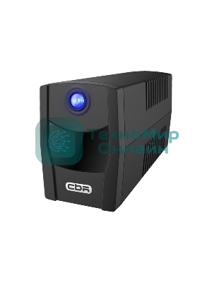 Источник бесперебойного питания CBR QTM-650T-2F-LCUC / 650ВА / 360Вт / 2 x Shuko, HID-USB, RJ45/11