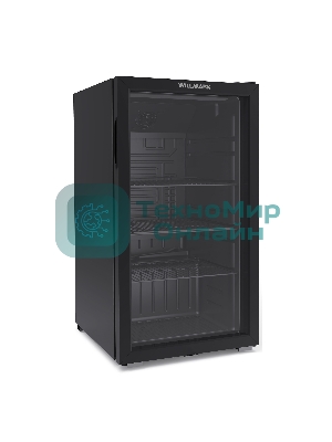 Холодильная витрина WILLMARK WBC-105B черный 103л 1 камера 4 полки