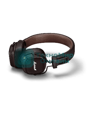 Беспроводные/проводные наушники Marshall Major V коричневый, накладные, Bluetooth + проводной, беспроводная зарядка, до 100 ч
