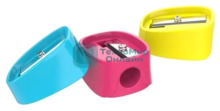 Точилка для карандашей ручная Deli ER00803 U-touch, 1 отверстие, пластик, ассорти, туба