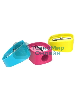 Точилка для карандашей ручная Deli ER00803 U-touch, 1 отверстие, пластик, ассорти, туба