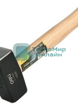Кувалда Deli DL448010 1000 гр, деревянная рукоять