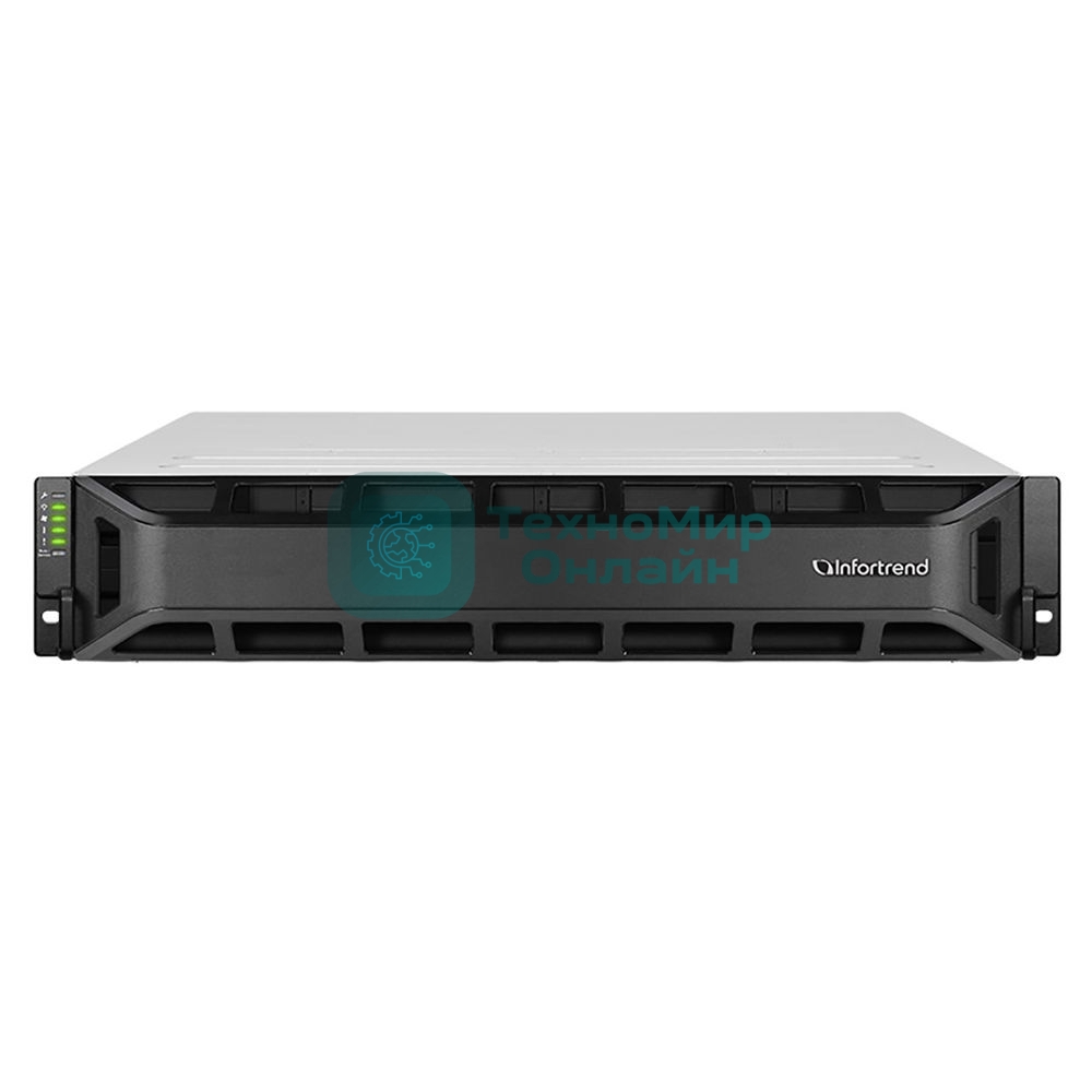 Система хранения данных EonStor GSe Pro 3000 2U/8bay,single subsystem,4x1G iSCSI ports,1xUSB 3.0,2xhos board,1x4Gb RAM,2x(PSU+FAN),8xSATA SFF/LFF,1xRail kit(GSe Pro 3008RP-C)