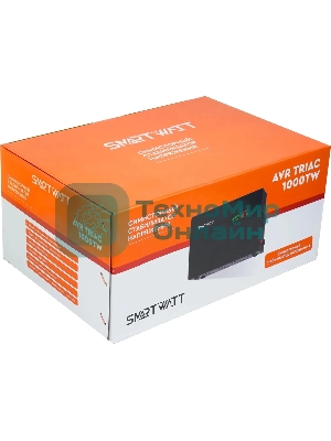 Стабилизатор напряжения Smartwatt AVR Triac 1000TW 1000ВА черный
