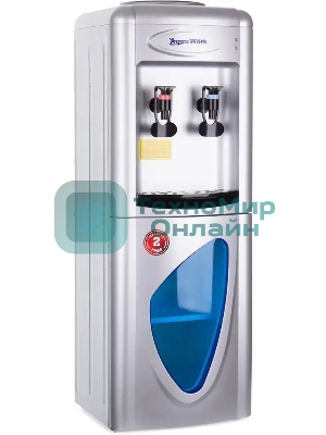 Кулер для воды Aqua Work 0.7LR, верхняя загрузка, нагрев 95 °С, охлаждение 10 °С, серебристый