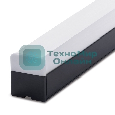 Светильник светодиодный Feron AL4020 ДПО-24вт 6500К 2400Лм линейный рассеиватель матовый в алюминиевом корпусе черный