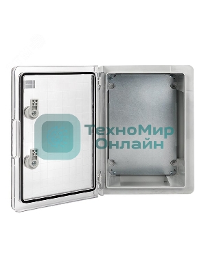 Бокс пластиковый с монтажной платой прозрачная дверь EKF PROxima PBT65MP003 400х300х170 мм IP65