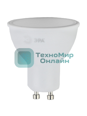 Лампа светодиодная ЭРА STD LED MR16-10W-840-GU10 10 Вт софит нейтральный белый свет