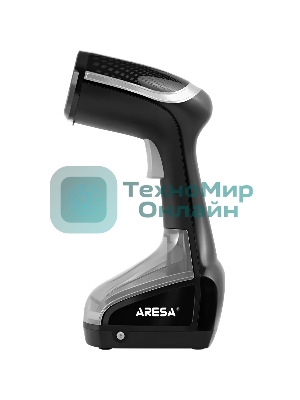 Отпариватель ARESA AR-2306 черный/серебристый, 1100 Вт, 25 г/мин, 200 мл