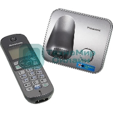 Телефон беспроводной (DECT) Panasonic KX-TG6811RUM (серебристый) Беспроводной DECT,40 мелодий,телефонный справочник 120 зап.
